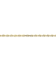 10k Yellow Gold 9in 2.75mm D/C Extra-Lite Rope Chain. Metal Wt- 4.25g