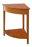 Winsome Wood Corner Desk with Shelf, Honey