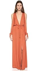 Shift Charmeuse/Polyester Maxi Dress 