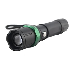 400 Lumens 3W Adjustable Zoom Handheld Cree Led Flashlight Torch Lamp Torch with Rechargeable Battery for Traveling Fishing