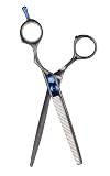 Oster SuperSteel Professional Pet Grooming Shear Black Laser 45-Tooth Blending Scissor