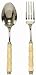 Decorative Salad Servers with Bamboo Resin Handles