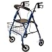 Basic Rollator with Padded Seat (Red), 6" Wheels