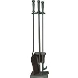 Uniflame 4-Piece Triple-Plated Fireplace Tool Set
