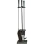 Uniflame 4-Piece Triple-Plated Fireplace Tool Set