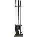 Uniflame 4-Piece Triple-Plated Fireplace Tool Set