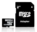Winten 32GO Micro SD SDHC carte 32GO Class 4, avec adaptateur SD, Garantie &agrave; vie!