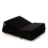 Liberator Black Label 24-Inch Wedge/Ramp Combo (Regular) with Cuff Kit, Black Microfiber