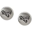 Stainless Steel St. Louis Rams Logo Stud Earrings