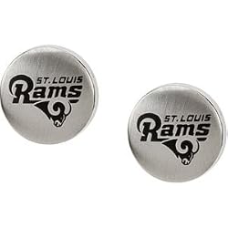 Stainless Steel St. Louis Rams Logo Stud Earrings