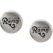 Stainless Steel St. Louis Rams Logo Stud Earrings