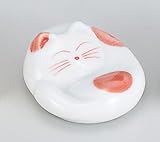 ねむり猫(水玉)Ｒ　箸置　2個組 【箸置　美濃焼】 〔キャッシュバックキャンペーン対象商品〕