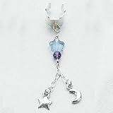 Amethyst/Star Earrings