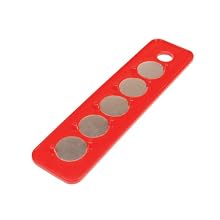 Triton Products 72401 MagClip Magnetic Socket Holder Strip 1/4-Inch Drive 2-1/4-Inch by 9-Inch, Red