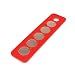 Triton Products 72401 MagClip Magnetic Socket Holder Strip 1/4-Inch Drive 2-1/4-Inch by 9-Inch, Red