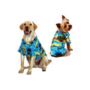 Aloha Camp Hawaiian Print Dog Shirt