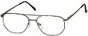 Sunoptic OR23 Gunmetal Reading Glasses - Strength +4.00 Incl. 
Pouch