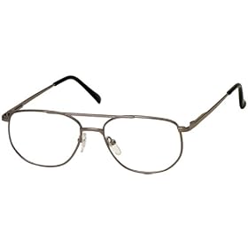 Sunoptic OR23 Gunmetal Reading Glasses - Strength +4.00 Incl. Pouch