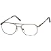 Sunoptic OR23 Gunmetal Reading Glasses - Strength +4.00 Incl. Pouch