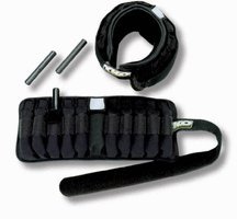 10 lb. Pair Adjustable Ankle Weights (Black)