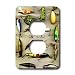 Fishing - Old Lures Fishing - Light Switch Covers - 2 plug outlet cover