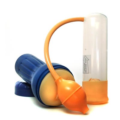 Love Clone Power Stroker Fleshpot Male Masturbator and Penis Pump Erection Aid Kit
