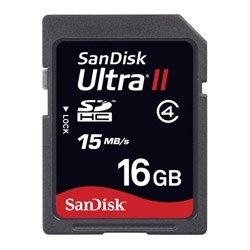 Childrens Toyshop  PC Hardware : SanDisk Ultra II 16GB/15MB SDHC Card