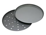 OvenStuff Non-Stick 12 Inch Pizza and Crisper Pan Two Piece Set
