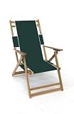 Heavy Duty Wood Beach Chair No Foot Rest - Forest Green