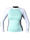  : Body Glove Aura Long Arm Lycra Rash Guard (White/Icegreen/Grey, Small)