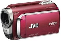 JVC Everio GZ-HD300 60GB High-Def Camcorder (Red)