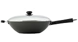 Helen Chen039s Asian Kitchen 14-inch Excalibur Nonstick Lidded Wok Discount