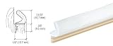 CRL 84" White Foam-Tite Weatherseal Pack of 10 by CR Laurence