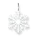 Sterling Silver Snowflake Charm with 20 inch Sterling Silver Chain