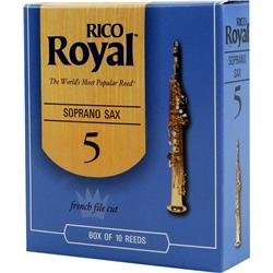 Rico Royal Soprano Sax Reeds, Strength 3.0, 10-pack