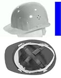 4-PUNKT-BAUHELM BLAU EN 397, Schale aus Polyäthylen