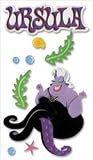 Disney Movie Classics 3-D Embellished Sticker URSULA (From The Little Mermaid) For Scrapbooking, Card Making & Craft Projects