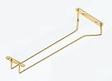 グラス吊り金物 本金メッキ 全長：300mm