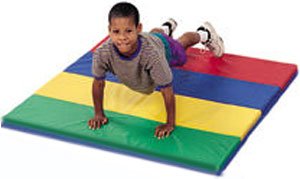4X4 Rainbow Mat by Children's Factory