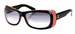 Tres Noir Black and Red JEZEBEL Sunglasses w/ Smoke Fade Lens