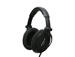 Sennheiser HD380pro Circumaural, collapsible closed professional monitoring headphones with E.A.R. technology, carrying case and detachable cable, black