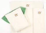 Little Beetle Organic Prefolds - 3 Pack Newborn 3 Willow Green