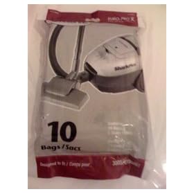 Euro-Pro Shark Plus EP3005T / 3005 Genuine Vacuum Cleaner Bags - 10 Pack