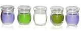 Viatek Mini Battery Operated Scented Candles in Jars, Set of 5