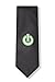 Black Microfiber Tie | Power On Button Necktie