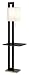 Black Rectangle with Tray Floor Lamp