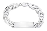Mens 9 Inch Sterling Silver Bracelet
