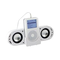 CTA DIGITAL iPod Fold-Up Amplified Aluminum Speakers ( White )