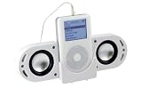 CTA DIGITAL iPod Fold-Up Amplified Aluminum Speakers ( White )