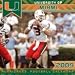 University of Miami Hurricanes 2009 Wall Calendar